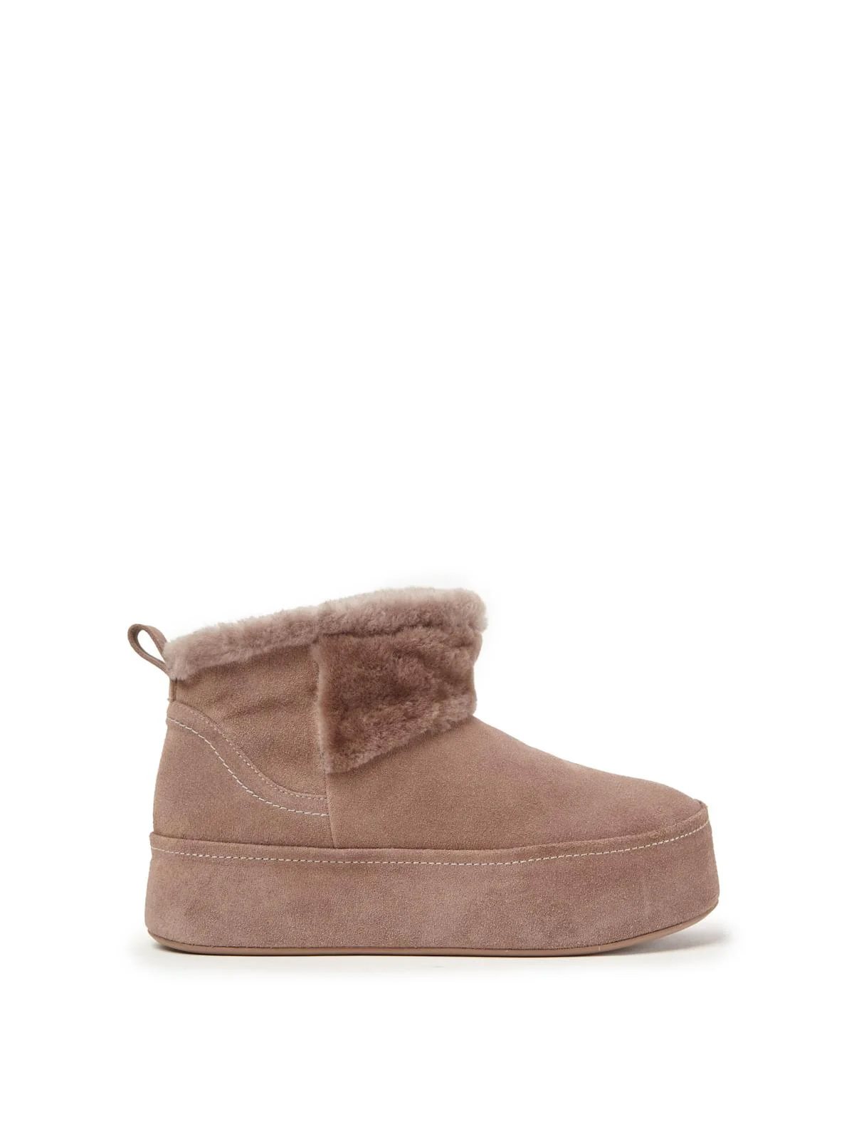 3.Paloma Barcelo shoes  ARABELA SUEDE/MOUTON TAUPE/TAUPE